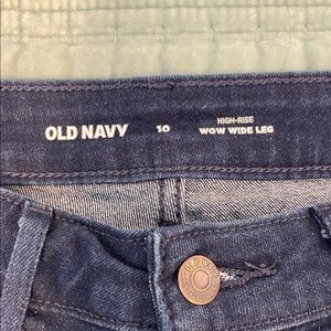 Old Navy High-Rise Wide Leg Jeans - Navy